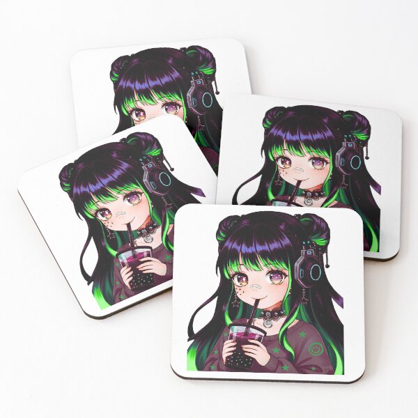 Item preview, Cyberpunk Kawaii Elf designed and sold by MindWanderArt.