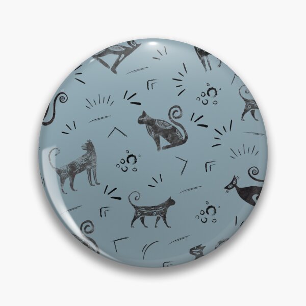 Item preview, Cave Art Cats on Light Gray Azure designed and sold by KSimpson838.