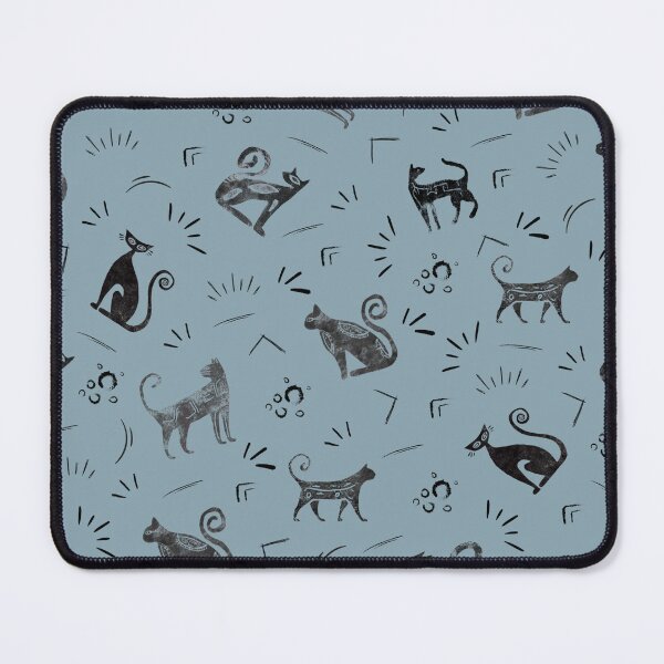 Item preview, Cave Art Cats on Light Gray Azure designed and sold by KSimpson838.