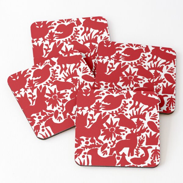 Item preview, Mexican Red Fire Otomi Mexican Folk Art Pattern designed and sold by TinaSalazar.