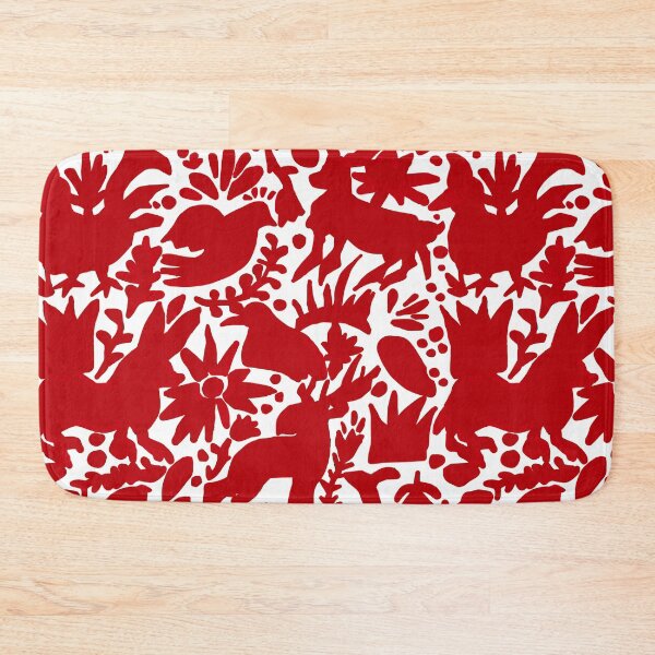 Item preview, Mexican Red Fire Otomi Mexican Folk Art Pattern designed and sold by TinaSalazar.