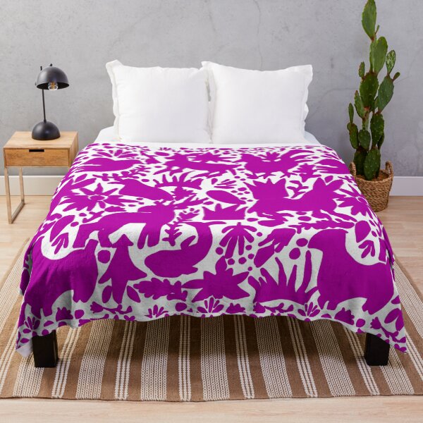 Item preview, Mexican Marvelous Magenta Otomi  Mexican Folk Art Pattern designed and sold by TinaSalazar.