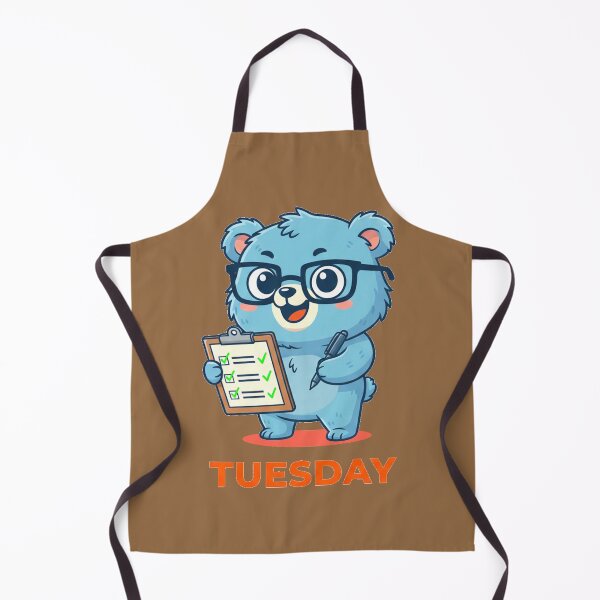 Item preview, Tuesday Productive Planner Blue Bear designed and sold by Printforluck.