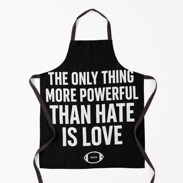 Item preview, The Only Thing More Powerful Than Hate Is Love Minimal Football Quote Design designed and sold by Uglyandcute.