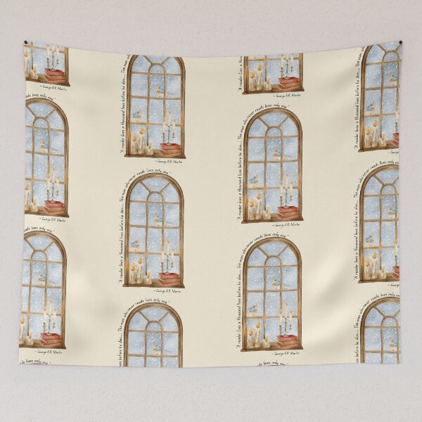 Item preview, "A Reader Lives a Thousand Lives Before He Dies..." designed and sold by Teacher-Toast.