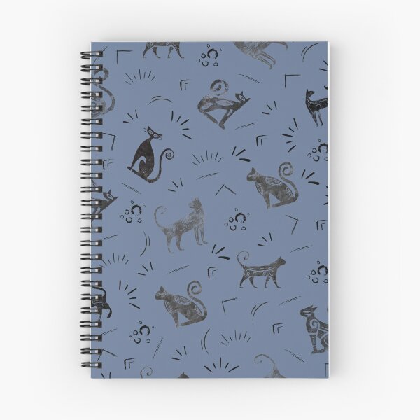 Item preview, Cave Art Cats on Gray Blue designed and sold by KSimpson838.