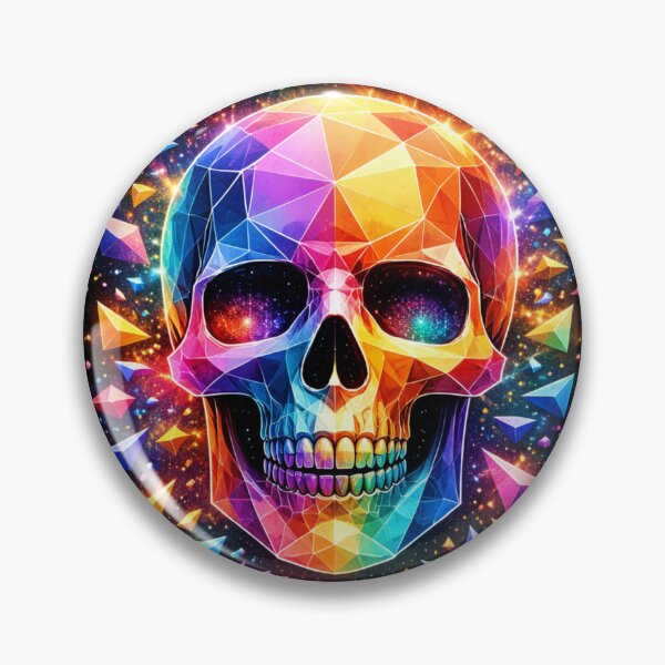 Item preview, Geometric skull colorful  designed and sold by BsDrip.