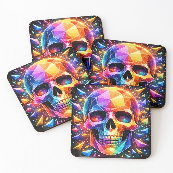 Item preview, Geometric skull colorful  designed and sold by BsDrip.
