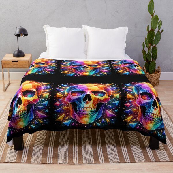 Item preview, Geometric skull colorful  designed and sold by BsDrip.