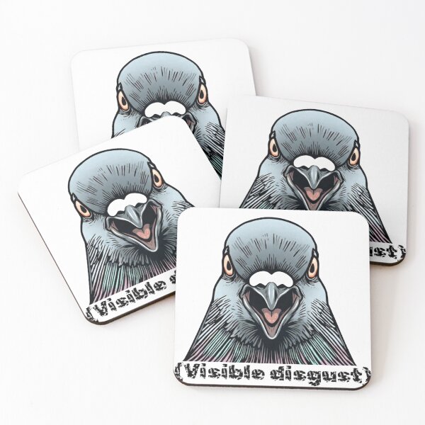 Item preview, Visible disgust - funny design of judgemental pigeon perfect for people with sense of humor trying to send a message to others designed and sold by murroedesigns.