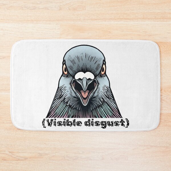 Item preview, Visible disgust - funny design of judgemental pigeon perfect for people with sense of humor trying to send a message to others designed and sold by murroedesigns.