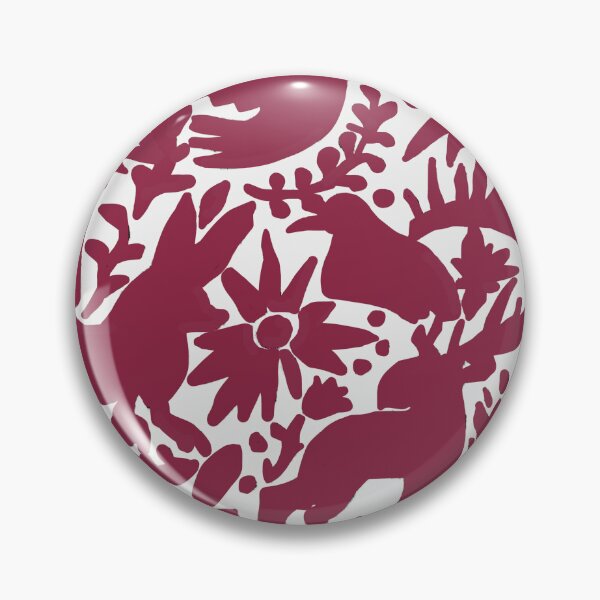 Item preview, Mexican Otomi Texas Maroon Colors Mexican Folk Art designed and sold by TinaSalazar.