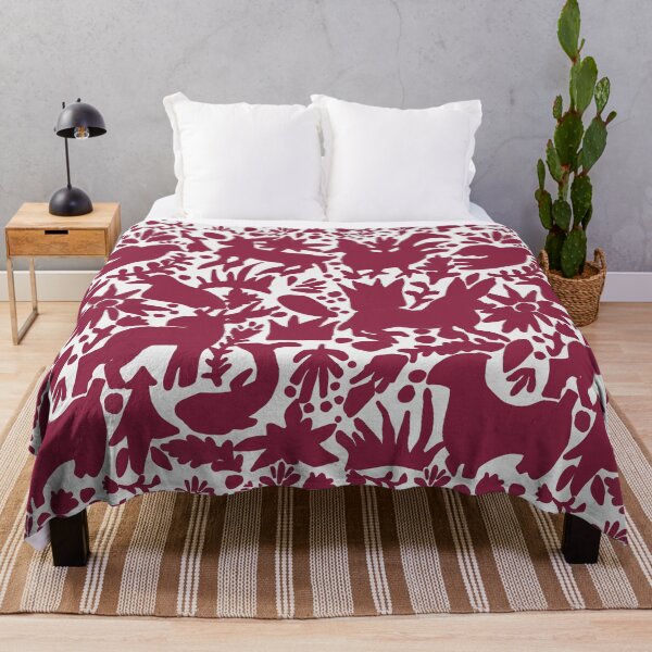 Item preview, Mexican Otomi Texas Maroon Colors Mexican Folk Art designed and sold by TinaSalazar.