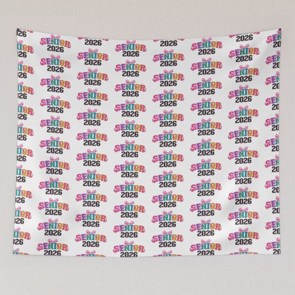 Item preview, Girly Senior 2026 with Pink Ribbon designed and sold by ketrena.