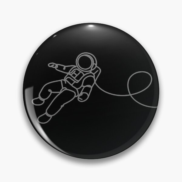 Item preview, Minimalist Astronaut Line Art – Modern Single Line Space Illustration designed and sold by Forged in the Warp.