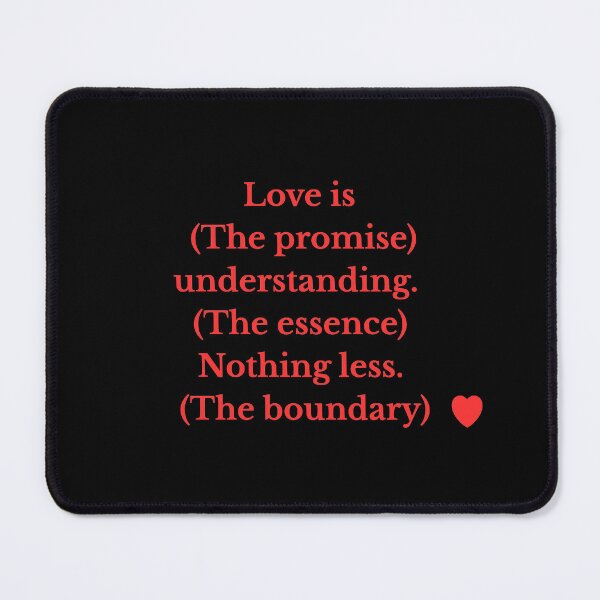 Item preview, Love is Understanding Red Typography Quote Design designed and sold by mythographiaart.