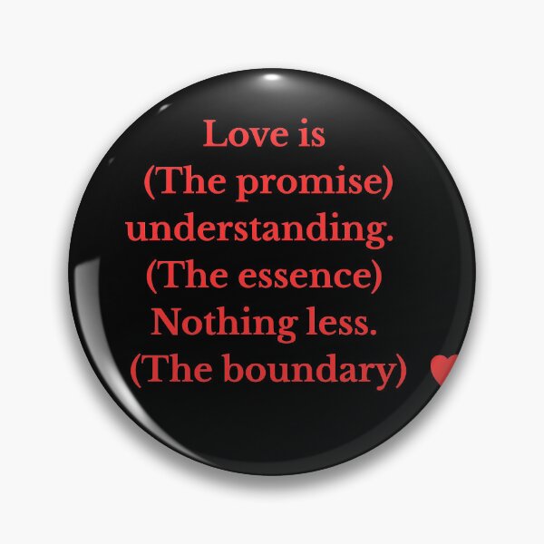 Item preview, Love is Understanding Red Typography Quote Design designed and sold by mythographiaart.