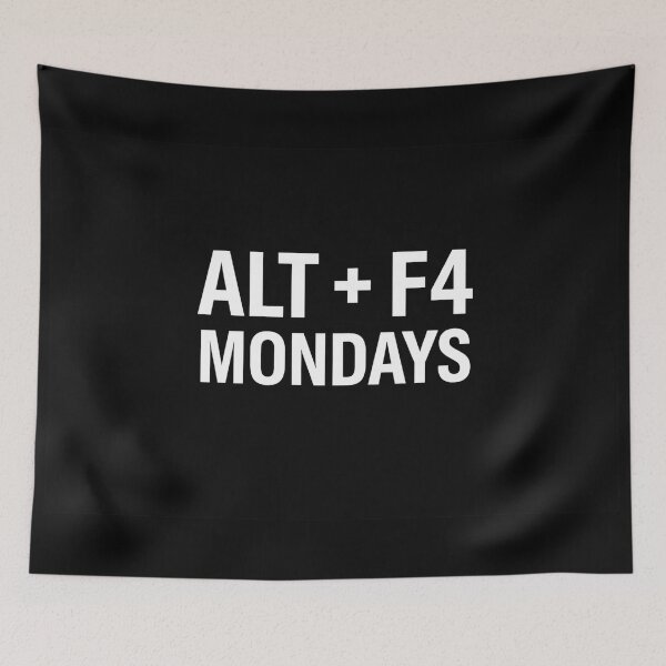 Item preview, Alt + F4 Mondays – Funny Tech Keyboard Shortcut Humor Design designed and sold by MySheetMusicArt.