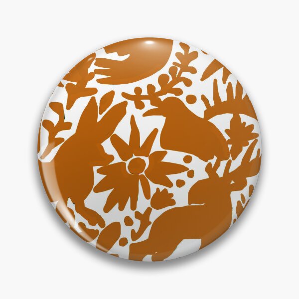 Item preview, Mexican Otomi Texas Orange Mexican Folk Art Pattern designed and sold by TinaSalazar.