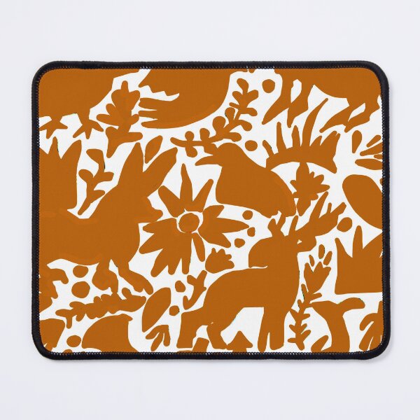 Item preview, Mexican Otomi Texas Orange Mexican Folk Art Pattern designed and sold by TinaSalazar.