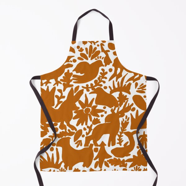 Item preview, Mexican Otomi Texas Orange Mexican Folk Art Pattern designed and sold by TinaSalazar.