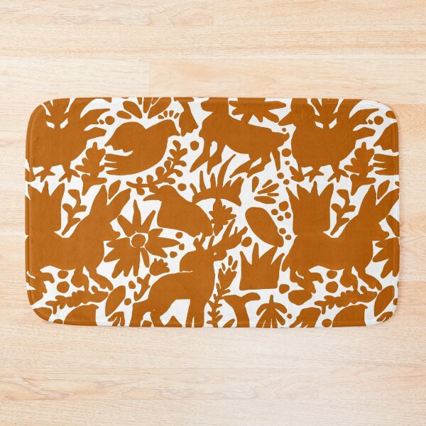 Item preview, Mexican Otomi Texas Orange Mexican Folk Art Pattern designed and sold by TinaSalazar.