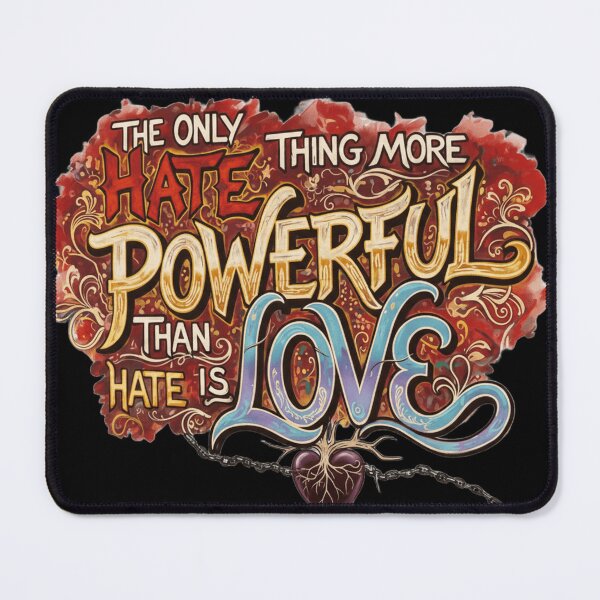 Item preview, the only thing more powerful than hate is love designed and sold by Fatomfatom.