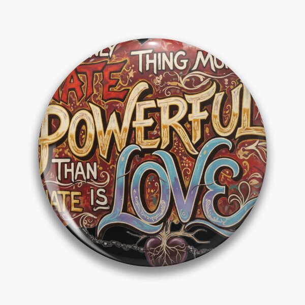 Item preview,  the only thing more powerful than hate is love designed and sold by Fatomfatom.