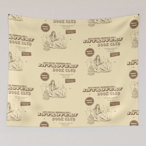 Item preview, Introvert Book Club designed and sold by Teacher-Toast.