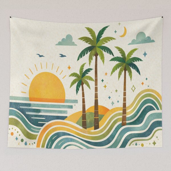 Item preview, Sunlit Palm Escape designed and sold by zamew.
