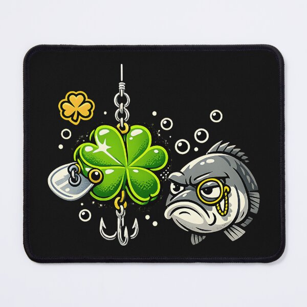 Item preview, Grumpy Fish Inspecting Lucky Clover Lure designed and sold by EimSol.
