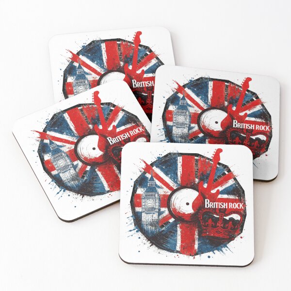 Item preview, British Rock Vinyl — United Kingdom Flag designed and sold by Nacho Average Designs.