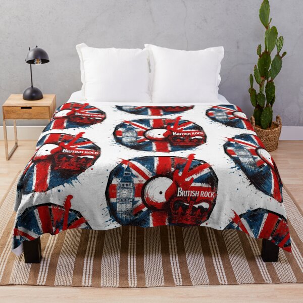 Item preview, British Rock Vinyl — United Kingdom Flag designed and sold by Nacho Average Designs.