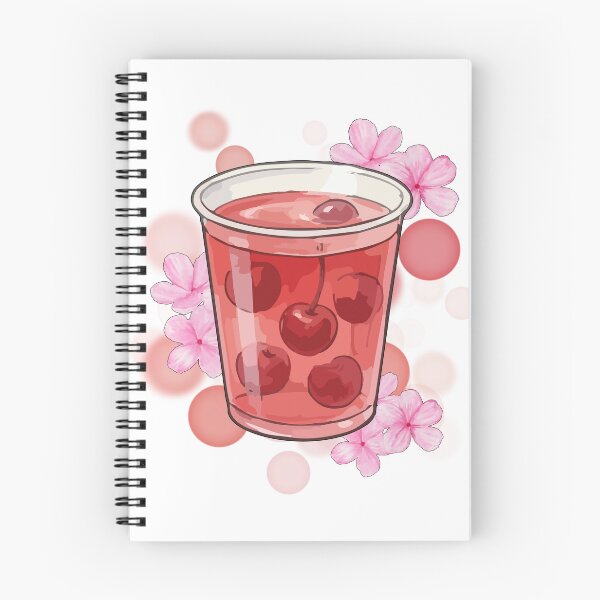 Item preview, Cherry Compote with Flowers – Illustration designed and sold by iamKRUK.