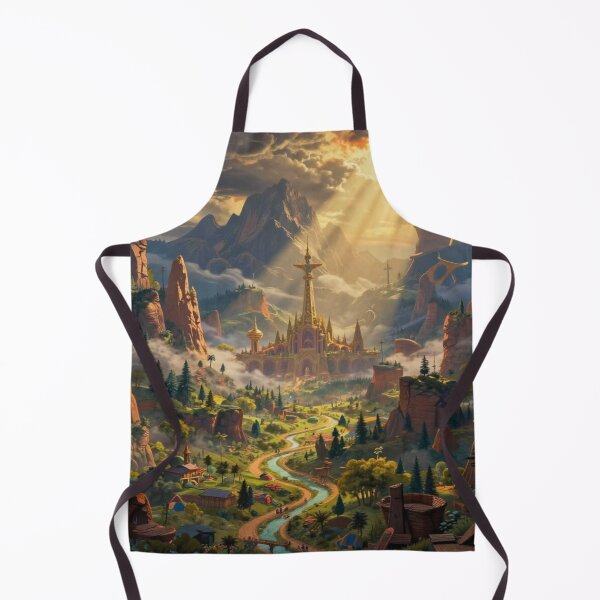 Item preview, Golden Fantasy Castle in Majestic Mountain Valley World designed and sold by FotoworldEdel.