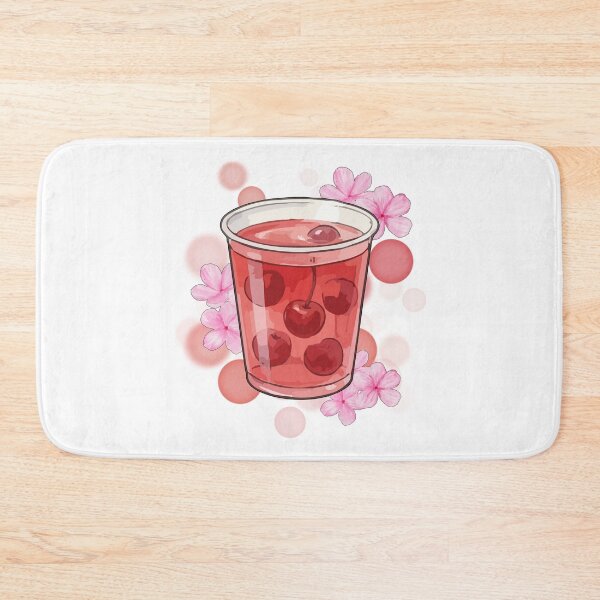 Item preview, Cherry Compote with Flowers – Illustration designed and sold by iamKRUK.
