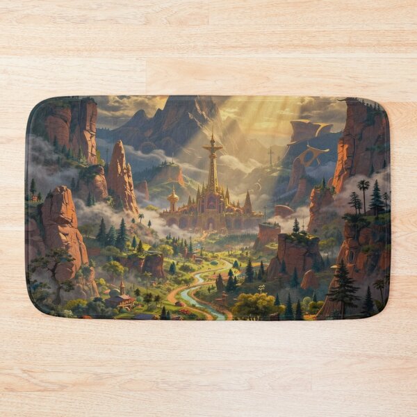 Item preview, Golden Fantasy Castle in Majestic Mountain Valley World designed and sold by FotoworldEdel.