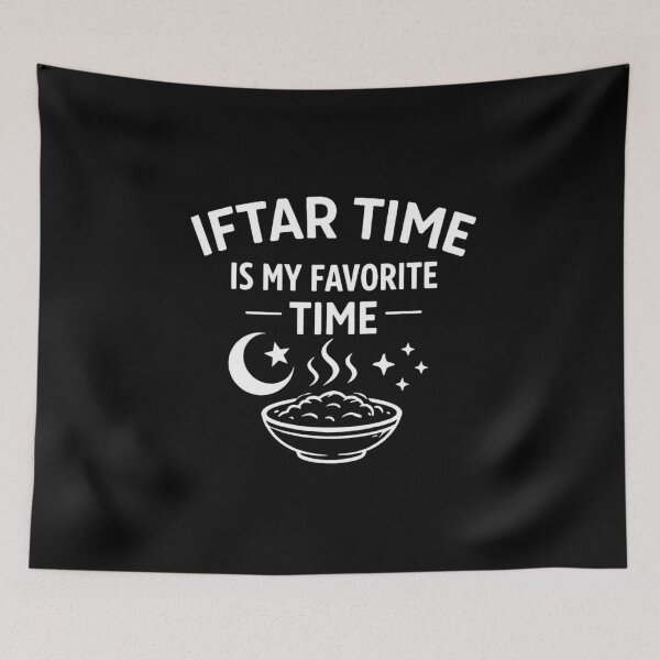Item preview, Iftar Time Is My Favorite Time – Funny Ramadan Food Quote designed and sold by bilal sibgui.