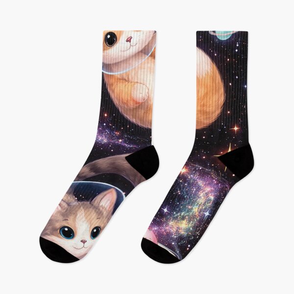 Item preview, Adorable Space Kittens Galaxy Art – Cute Astronaut Cats with Donut Planet Illustration designed and sold by Gold Turtle  Lina.