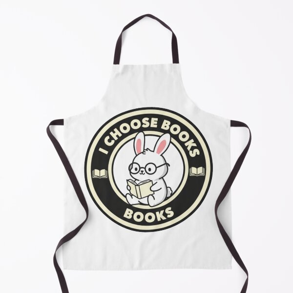 Item preview, I Choose Books – Cute Bunny Reading Design designed and sold by GreenArtMA.