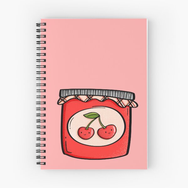 Item preview, Cute Cherry Jam Jar Illustration designed and sold by kellybeandoodles.