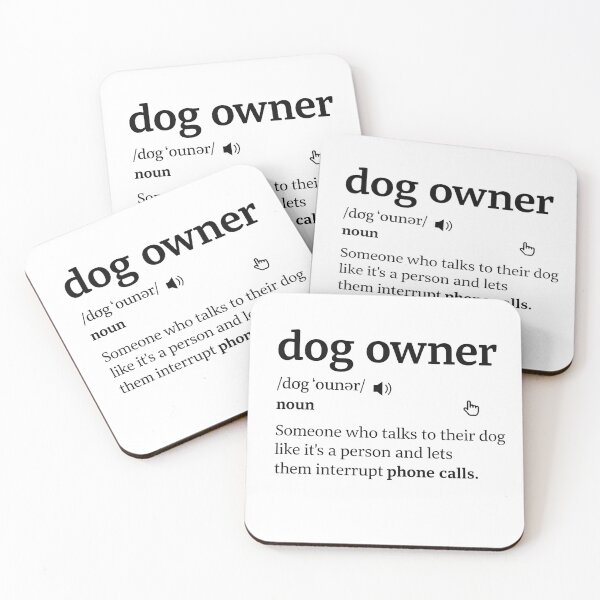 Item preview, Dog Owner Definition Funny Dictionary Style designed and sold by AnnDesignStudio.