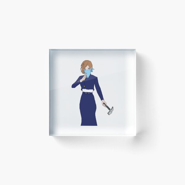 Item preview, Eye‑Patch Anime Heroine with Hammer in Dark Uniform designed and sold by lamiarte.
