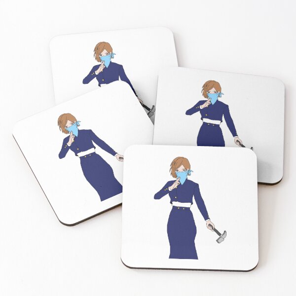 Item preview, Eye‑Patch Anime Heroine with Hammer in Dark Uniform designed and sold by lamiarte.