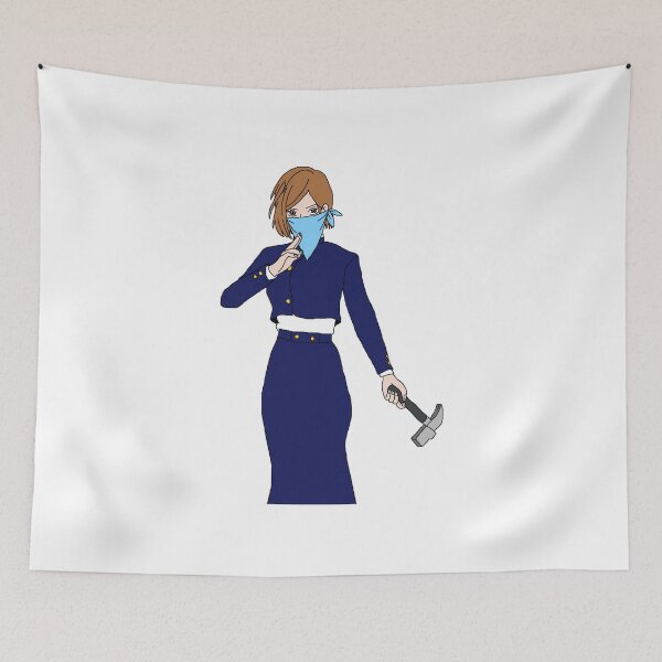Item preview, Eye‑Patch Anime Heroine with Hammer in Dark Uniform designed and sold by lamiarte.