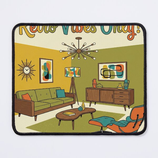Item preview, Retro Vibes Only Mid Century Modern Living Room designed and sold by BrickByDream.
