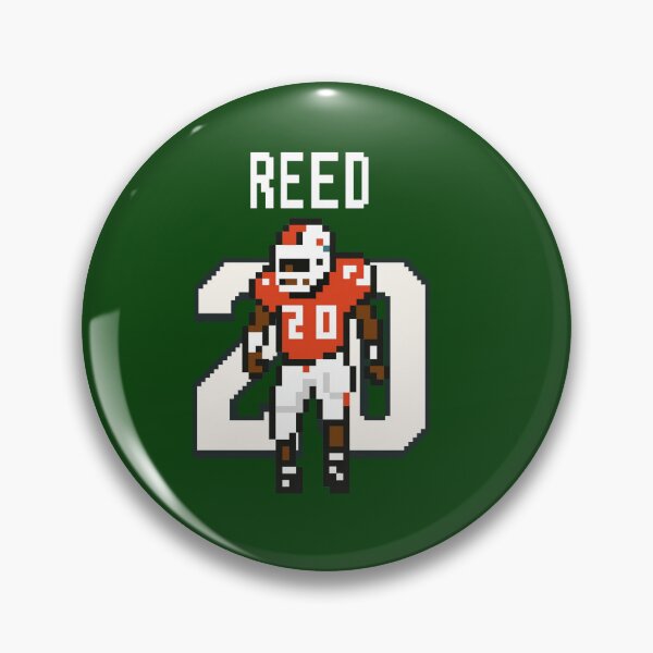 Item preview, Ed Reed 8-Bit Pixel Art – Miami Hurricanes #20 designed and sold by TheArtOfCar.