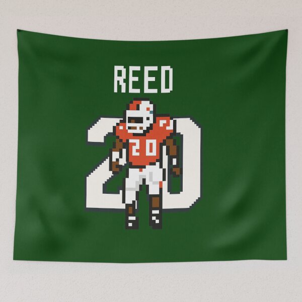 Item preview, Ed Reed 8-Bit Pixel Art – Miami Hurricanes #20 designed and sold by TheArtOfCar.