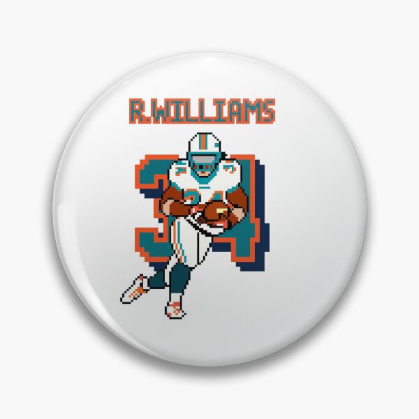 Artikelvorschau, Ricky Williams 8-Bit-Pixel-Art – Miami Dolphins #34 entworfen und verkauft von TheArtOfCar.