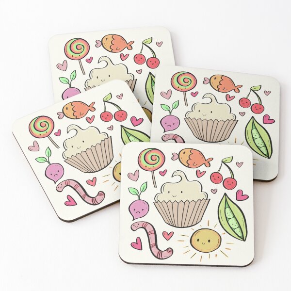Item preview, Cute Sweet & Garden Doodle Sticker Collection designed and sold by kellybeandoodles.